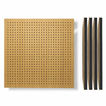 TAS® Acoustics | Wooden Abfuser Panels | 24″ x 24″ x 0.5″ (SET OF 4) NRC = 0.70