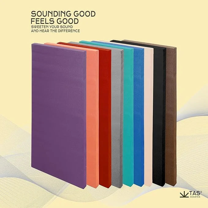 TAS® Acoustics | Sound Absorption Panels | 2' x 4' x 2" (SET OF 6) NRC = 0.90