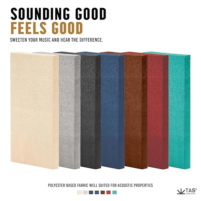 TAS® Acoustics | Sound Absorption Panels | 2' x 4' x 2" (SET OF 6) NRC = 0.90
