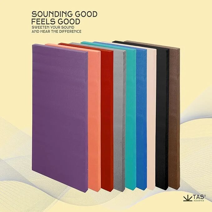 TAS® Acoustics | Sound Absorption Panels | 2' x 4' x 2" (SET OF 6) NRC = 0.90