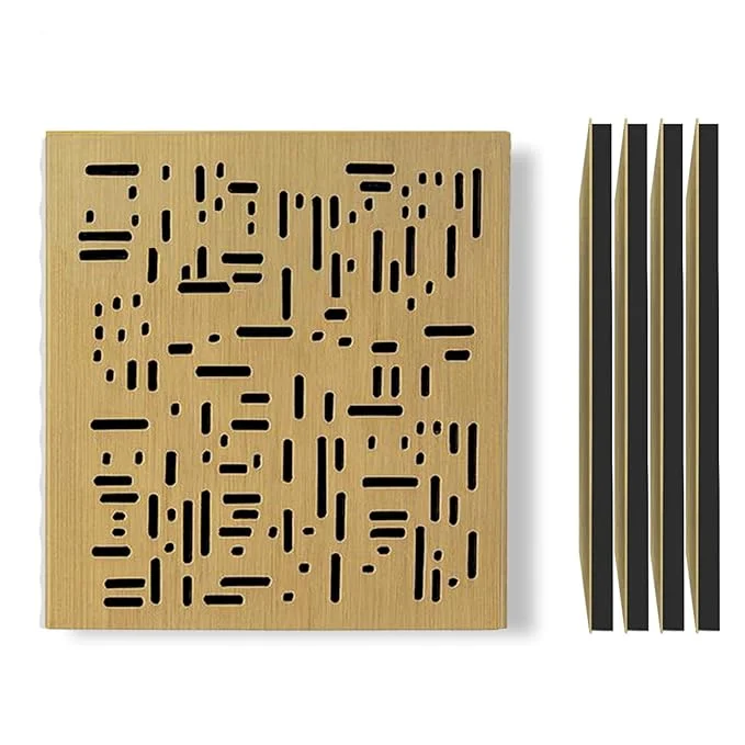 TAS® Acoustics | Wooden Abfuser Panels | 24″ x 24″ x 0.5″ (SET OF 4) NRC = 0.70